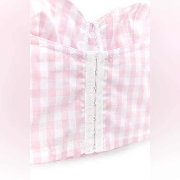 Zara x Barbie Pink Gingham Bustier - Picture 5 of 6